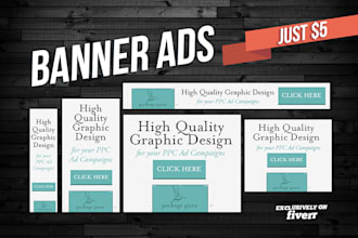 design banner ads for your PPC campaign or other ad campaign