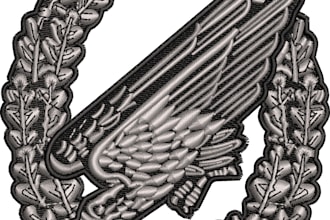 do badge or emblem embroidery digitizing into dst pes files