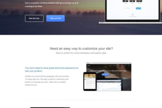 develop one page website using bootstrap framework