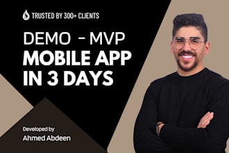 develop demo or mvp mobile app ios or ipad in 3 days