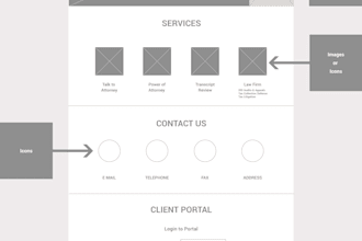 design interactive iOS and Android app wireframes