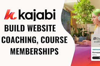 create kajabi website design and set up kajabi online course