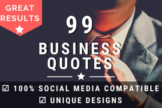 design 99 high quality business quotes with your logo