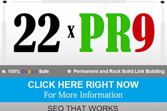 build a High QUALITY PR9 Backlinks Package