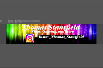 make a banner for your YouTube channel