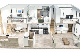 create a perfect 3d floor plans