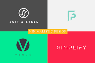 do professional luxury or modern business minimalist logo design