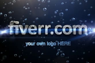 drop rain water over 7 texts 1 logo in Book trailer fully ORIGINAL on Fiverr
