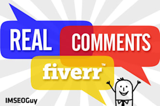 leave 3 super Quality and Thoughtful COMMENTS on your Blog Post or Page to encourage participation from other readers