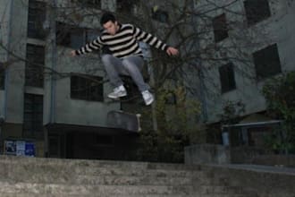 make a kickflip with my skateboard over your message
