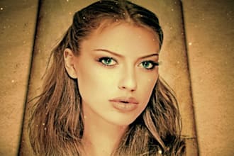 create a Nice Full HD Video Portrait from your Photo with nice Rainy Effects