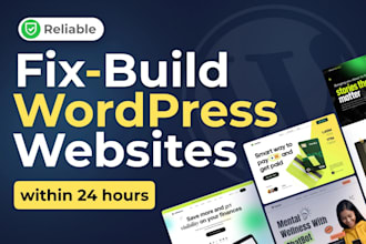 fix wordpress errors, bugs, plugins, and design issues