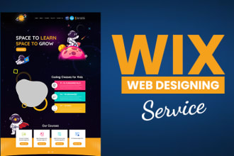 design responsive wix website design with HTML5 css3 bootstrap 5