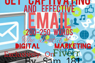 write ATTRACTIVE  emails for your email marketing campaign