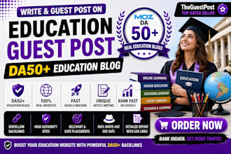 write and publish education guest post on real blogs with dofollow SEO backlinks