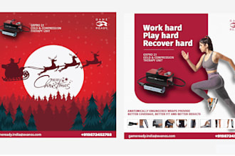 design facebook and instagram ads, creative ad images and social media posts