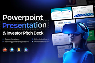 do powerpoint presentation, investor pitch deck, keynote, canva, google slides