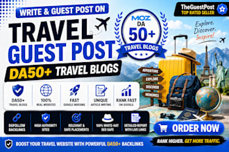write and guest post on travel blogs with dofollow SEO backlinks