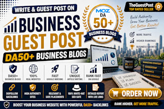 write and guest post on business blogs with dofollow SEO backlinks