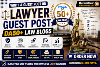 write and guest post on law blogs with dofollow SEO backlinks
