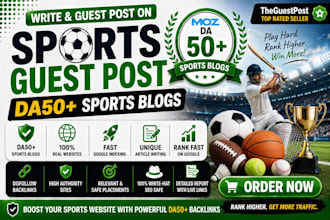write and guest post on sports blogs with dofollow SEO backlinks