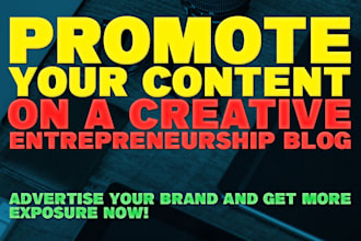 let artists and creative entrepreneurs submit articles