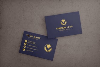 do outstanding luxury modern business card  within 4 hours