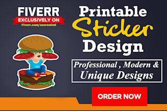 design cartoon stickers for you