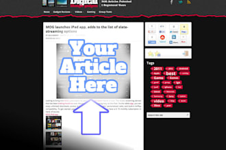 post your article on my PR2 tech blog, then tweet it to our 20k+ followers EVERYDAY for 1 week
