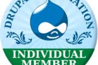 create Drupal website per hour
