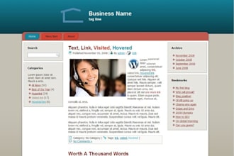 design a WordPress template just for you or your business
