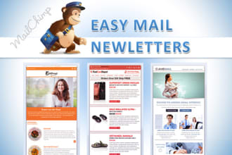 convert  PSD to responsive html email mailchimp template