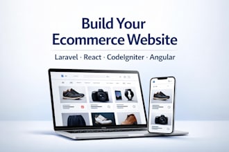 build a custom ecommerce website using php and react