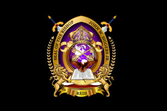 create HD church seal logo, apostle or bishop seal design