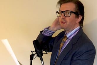 perform a funny video voice over as an OLDSCHOOL announcer