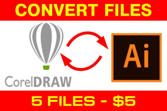 convert Corel Draw document to Adobe Illustrator and conversely