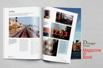 design magazine layout or booklet