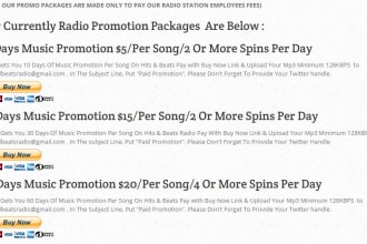 play your song on our radio