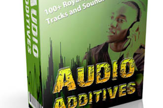 give you Audio Additives 100 plus royalty free music tracks and sound effects