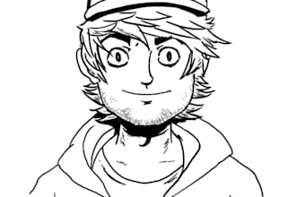 draw a portrait of you or your character in my style