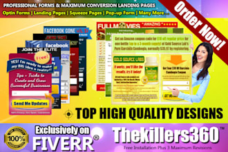create high converting responsive landing page