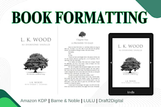 kindle book formatting and layout design, amazon KDP paperback printing