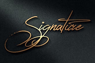 design contemporary signature logo 20hrs