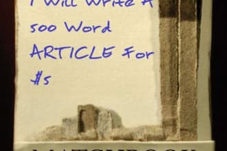 write ORIGINAL and search engine friendly content up to 500 words for  your blog