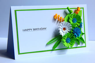 make a handmade greeting card for your loved one just