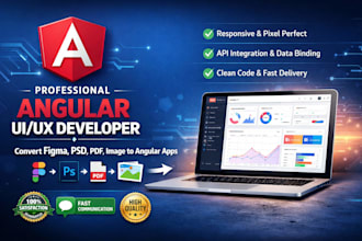 figma to angular UI UX and responsive web apps