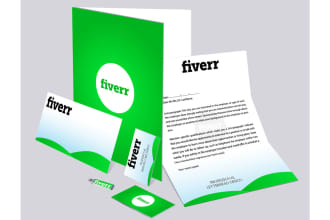 design business card and letterhead and branding stationary