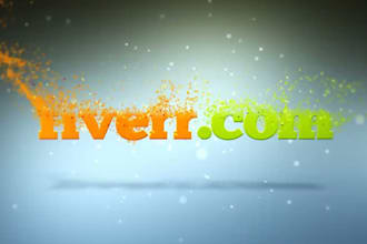 create this wonderful intro video with your logo or text