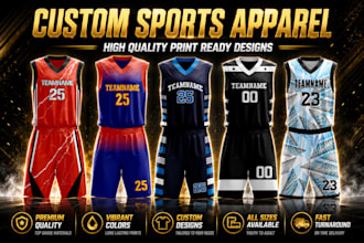 do any custom sports jersey design or sublimation jersey