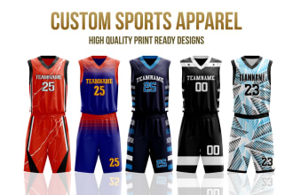 do any custom sports jersey design or sublimation jersey